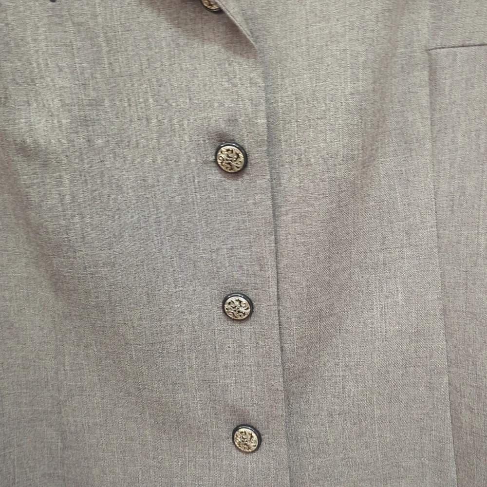 Vintage Jacket Blazer Brown Tailored w/Applique 16WP Periwinkle - Picture 4 of 15